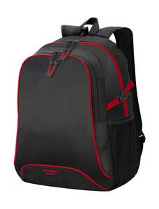 Shugon SH7677 - Osaka Basic Backpack Schwarz / Rot