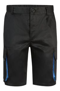 VELILLA 103007 - Zweifarbige Shorts Black / Sky Blue