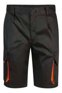 VELILLA 103007 - Zweifarbige Shorts Black/Orange