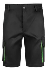 VELILLA 103007 - Zweifarbige Shorts Black/Lime Green