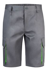 VELILLA 103007 - Zweifarbige Shorts GREY/LIME GREEN