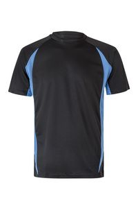 VELILLA 105501 - Zweifarbig technisches T-Shirt Black / Sky Blue