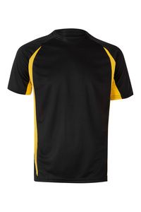 VELILLA 105501 - Zweifarbig technisches T-Shirt Black/Yellow