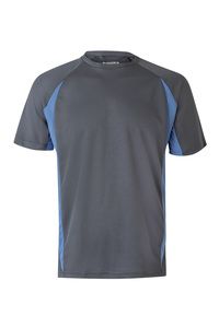 VELILLA 105501 - Zweifarbig technisches T-Shirt Grey / Sky Blue