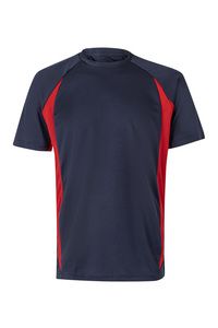 VELILLA 105501 - Zweifarbig technisches T-Shirt Navy Blue/Red