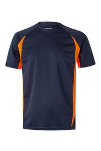 VELILLA 105501 - Zweifarbig technisches T-Shirt NAVY BLUE/HI-VIS ORANGE