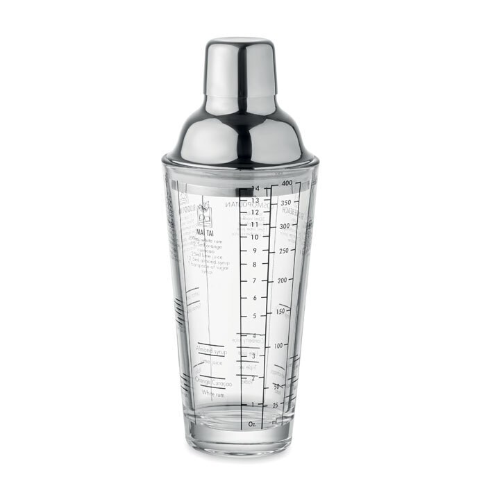 GiftRetail MO2077 - POLITAN Glas-Cocktailshaker 400 ml