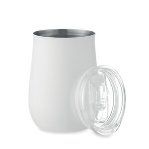 GiftRetail MO2090 - URSA Becher recycelter Edelstahl Weiß
