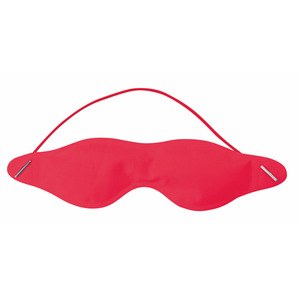 EgotierPro 36056 - Nylon Gel-Maske für die Augen, Farbauswahl Rot