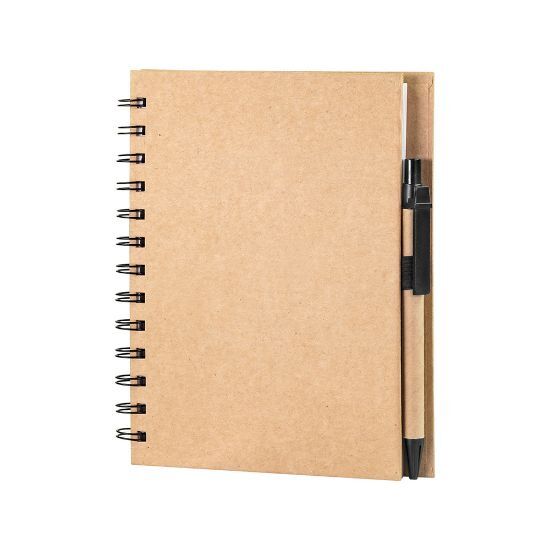 EgotierPro 37026 - A5 Notizbuch mit Stift und 60 Blättern BOARD