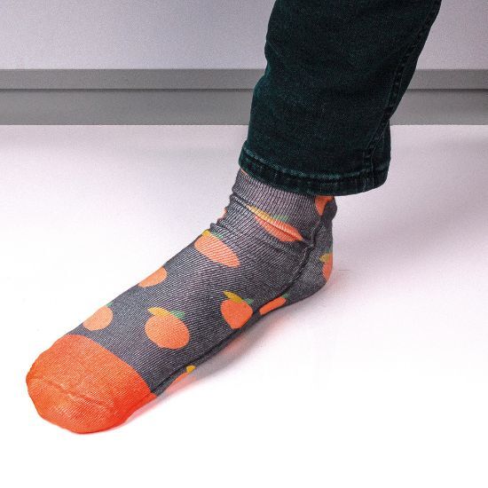EgotierPro 38040 - Polyester Socke, Einheitsgröße, Vollfarb-Sublimation FOOT