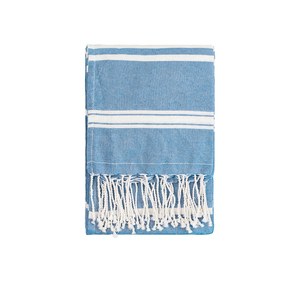 EgotierPro 39000 - Fouta Pareo Handtuch 90x180 cm, Baumwollmix ZANZIBAR