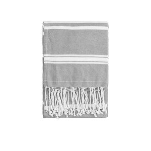 EgotierPro 39000 - Fouta Pareo Handtuch 90x180 cm, Baumwollmix ZANZIBAR