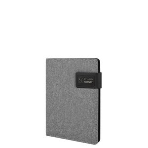 EgotierPro 39507 - A5 Portfolio aus Polyester mit Magnetverschluss CREDIT GRCLARO