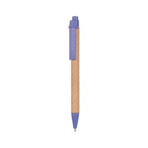 EgotierPro 50017 - Stift aus Karton, PP und Weizenfaser LUND Blue