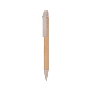 EgotierPro 50017 - Stift aus Karton, PP und Weizenfaser LUND Natural