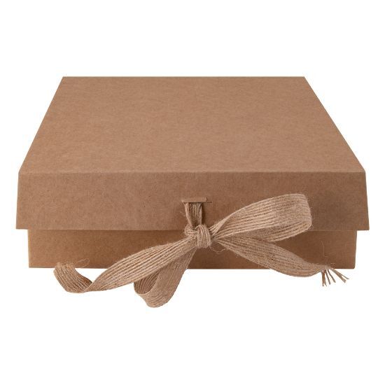EgotierPro 50689 - Geschenkbox aus Karton mit dekorativem Verschluss STEPO