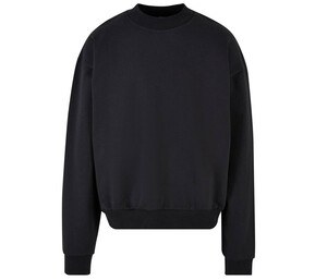 BUILD YOUR BRAND BY205 - Crew Neck Heavy Cotton Black