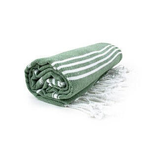 THE ONE TOWELLING OTHSU - Fouta Sultan Olive Green / White