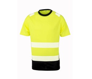 Result RS502X - T-Shirt mit hoher Sichtbarkeit im recycelten Polyester Fluo Yellow / Black