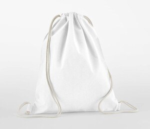 WESTFORD MILL WM160 - Gymbag aus Bio-Baumwolle Weiß