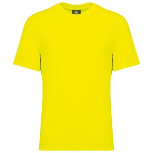 WK. Designed To Work WK308 - Umweltfreundliches Unisex-T-Shirt aus Baumwolle/Polyester Fluorescent Yellow