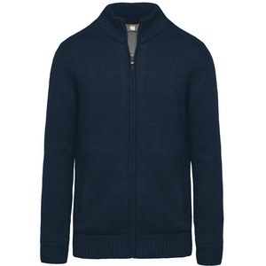 WK. Designed To Work WK959 - Strickjacke mit Fleecefutter, Herren Navy