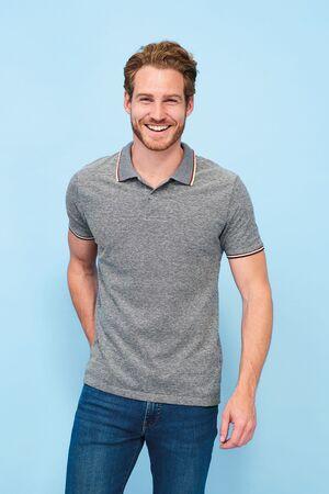 SOLS 02081 - Herren Heather Poloshirt Kurzarm Paname