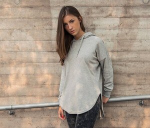 Build Your Brand BY037 - Oversized Damenpullover mit Kapuze