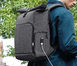 Quadra QD995 - Aufrollbarer Rucksack mit USB-Powerbank