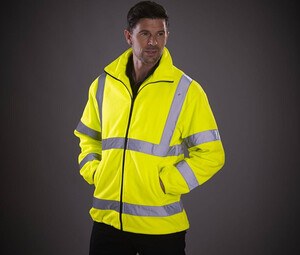 Yoko YKK08 - Dicke High Visibility Fleece-Jacke