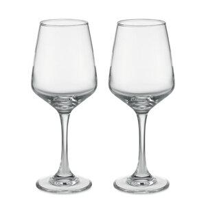 GiftRetail MO6643 - CHEERS Set mit 2 Weingläsern