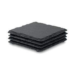 GiftRetail MO9124 - SLATE4 Untersetzer-Set