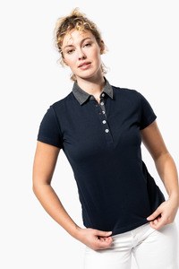 Kariban K261 - Zweifarbiges Jersey-Polohemd für Damen