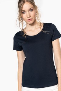 Kariban K399 - Bio-T-Shirt für Damen mit kurzen Ärmeln und ungesäumtem Halsausschnitt