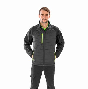 Result R237X - BLACK COMPASS PADDED SOFT SHELL JACKE