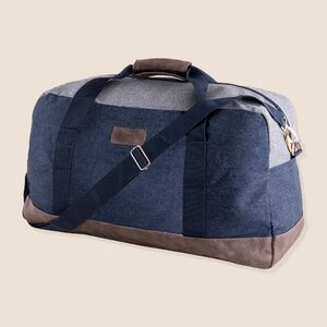 EgotierPro 37030 - Moderne, weite Reisetasche aus Jeans-Baumwolle HIGHLINE