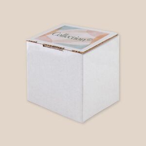 EgotierPro 52091 - Selbstmontierende weiße Kartonbox für Tassen CUPPA