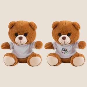 EgotierPro 52581 - Teddybär mit T-Shirt und Kapuze GEORGE