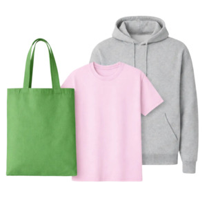 Essentials-Pack: Gildan 18500 Hoodie + 5000 T-Shirt + Westford Mill Tote Bag